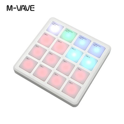 M-VAVE SMC PAD Pocket Pad Portable Wireless MIDI Controller 16 Pads Suitable Per
