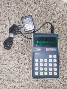 Sharp Elsi Mate EL - 8114 Portable Calculator & original ac adapter