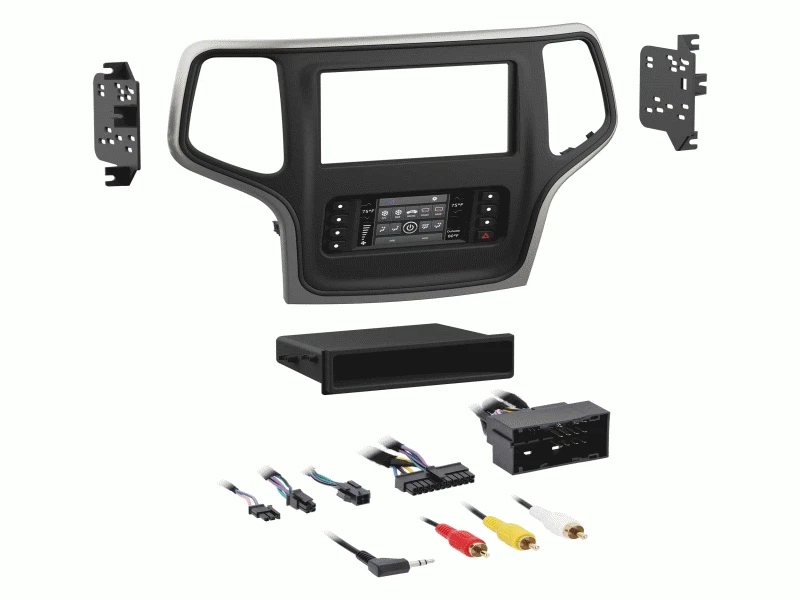 Metra 99-6536S DDIN Black Stereo Dash Kit for 2014-2017 Jeep Grand Cherokee Foto 2 de 4