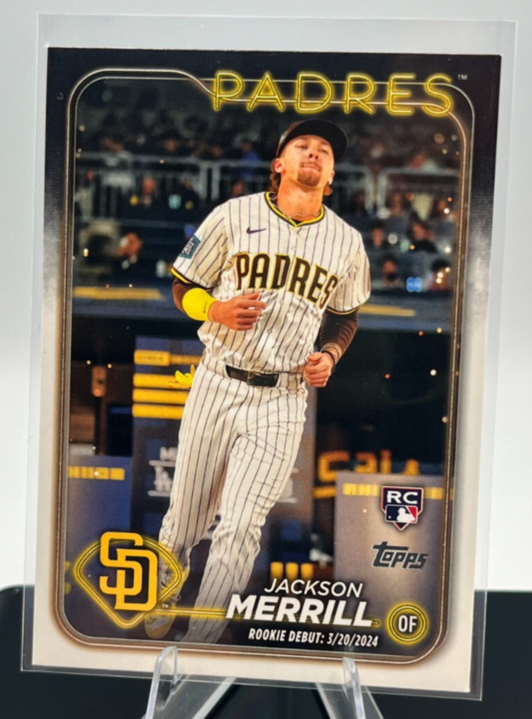 2024 Topps Update Series #US169 Jackson Merrill Padres RC Rookie Debut