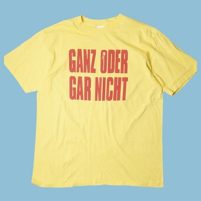 Vintage All Or Not At All Zipper Detail T-Shirt - XL