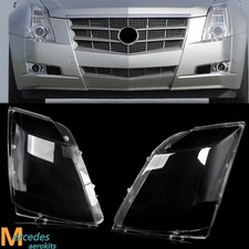A Pair Headlamp Headlight Lens Shell Covers For Cadillac Cts 2008 2009 2010 2013