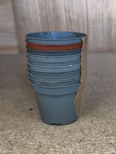 Packs of Ten Used 6cm Plastic Plant Pots Nursery Pots Garden Pots Flower Pots