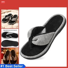 Women Memory Foam Thong Flip Flops Slippers Summer Open Toe House Sandals