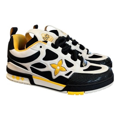 Louis Vuitton Skate Sneaker 57th Street NYC Exclusive Black Yellow Size 9.5LV