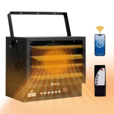 7500W Electric Garage Heater Forced Air Industrial Heater Ceiling/Wall Mount