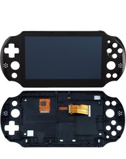LCD Assembly with Frame for PlayStation Vita 2000 BLACK 