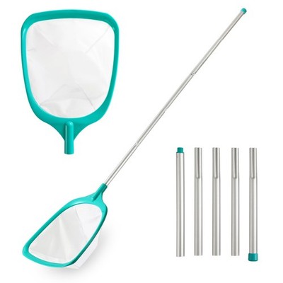 Pool Skimmer  Pool Skimmer Net with 5 Aluminum Pole Sections 67'', Skimmer Ne...