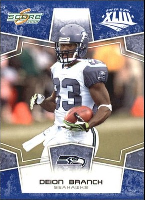 2008 Score Super Bowl XLIII Blue #285 Deion Branch - FB