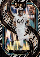 2024 Panini Select #197 Travon Walker Zebra Prizm Shock