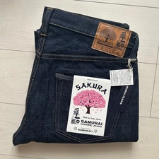 Samurai Jeans S500AX-SAKURA 18oz Indigo + Sakura Limited Edition Selvedge Denim