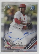 2019 Bowman Chrome Prospect Refractor 277/499 Genesis Cabrera #CPA-GCA Auto u6m
