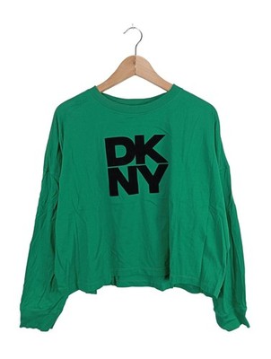DKNY Sportshirt Damen Shirt Gr. DE 42 grün Casual-Look