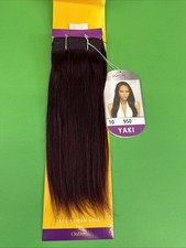 OUTRE PURPLE PACK 100 HUMAN HAIR YAKI WEAVE 10" Inches Color 950 Wine