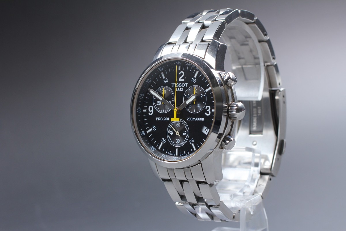 Vtg [Near MINT] Tissot 1853 PRC 200 T461 Chronograph Mens Watch