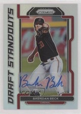 2021 Panini Prizm Draft Picks Standouts Silver Brendan Beck #DS-BB Auto 0i1b
