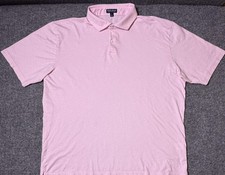 Peter Millar Polo Shirt Mens XL Crown Crafted Pima Cotton Casual Light Pink