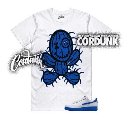 Air Force 1 Game Royal Blue White Hyper Dunk Low T Shirt Match DOLL