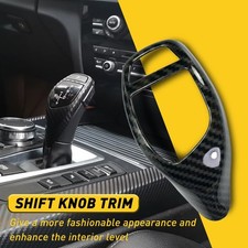 Gear Shift Knob Cover Trim Carbon Fiber Abs For Bmw F20 F21 1-series 2012-2019