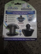 TubShroom Ultra Platinum Bundle Stainless Steel Hair Catcher  StopShroom Plug