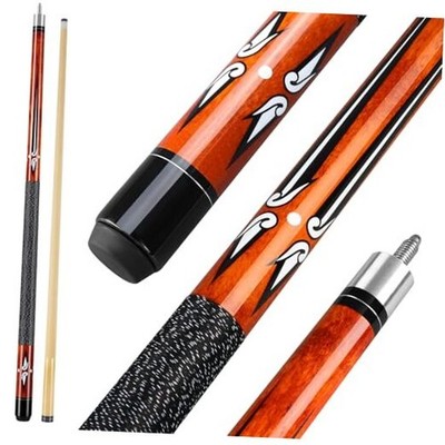 Pool Cue, 58 inch Maple Billiard Pool Cue Sticks for Adults with Brown 19oz