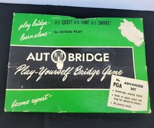 Vintage Auto Bridge Play Yourself Bridge Game Advanced Course Set