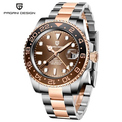 PAGANI DESIGN Top Brand Men Mechanical Wristwatches Luxurys Ceramic Bezel