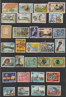 Ghana Stamps Small collection used