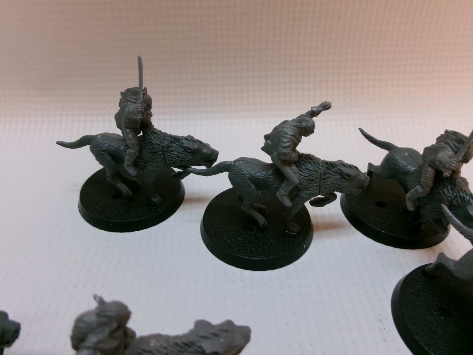Warg Riders The Hobbit Lord of the Rings Games Workshop x6 Plastic Miniature