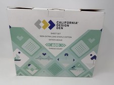 Luxury Twin Sheet Set - 100 Cotton, 600 Thread Count Deep Pocket Twin Sheets, S