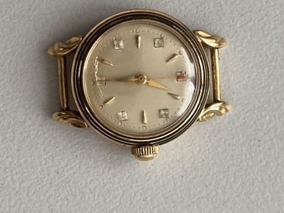 Vintage Damenuhr 50er Jahre Handaufzug - Schweizer Werk FHF 17 Jewels - LÄUFT!