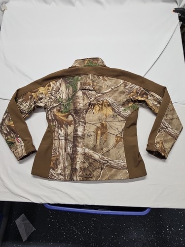 Realtree Womens Xtra Camo Full Zip Jacket With Pink Logo Size Med 8-10 - Picture 13 of 13