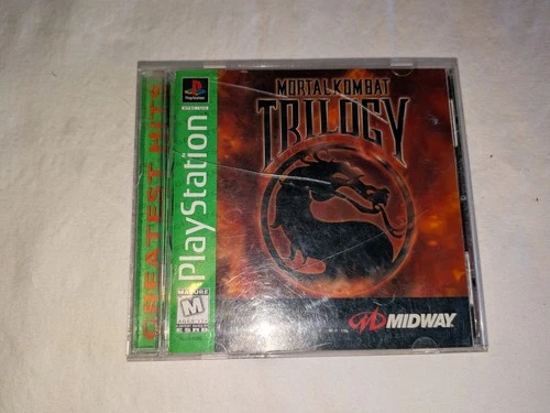 Mortal Kombat Trilogy (PlayStation 1, 1996) Greatest Hits - Case is Cracked