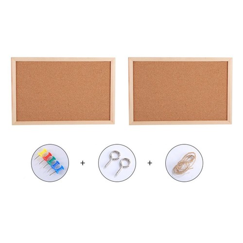 DIY Cork Board Wood Memo Bulletin Board Letter Message Boards Office School - Picture 13 of 15