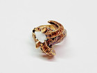 OUTRAGEOUS & Symbolic 16.8 Gram 13k Gold Rams Head Aries Enamel Ring Sz 7 — photo 8
