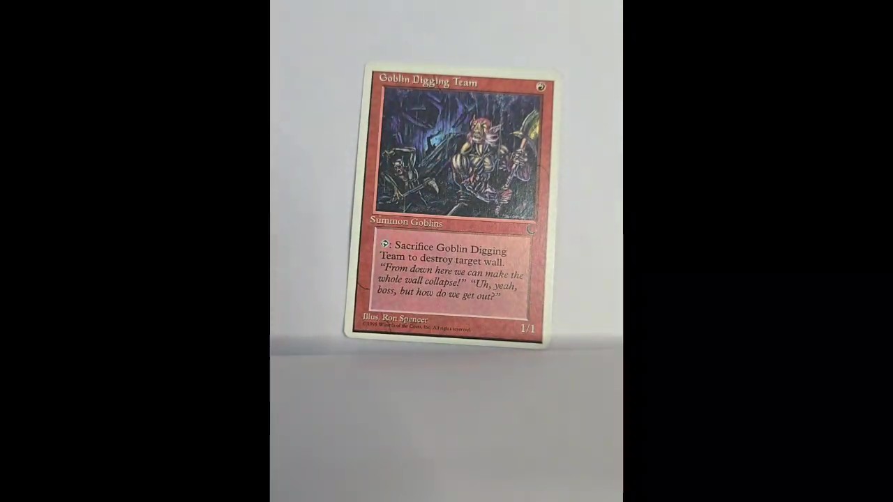 Goblin Digging Team Common Chronicles Magic: The Gathering Lightly Played