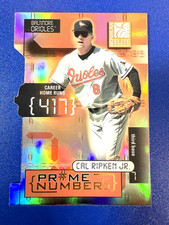 2001 Cal Ripken Jr. Donruss Elite Prime Numbers PN-4c Refractor Die-Cut  /410