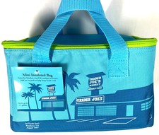 Trader Joe's Bag BLUE Mini Insulated Tote Bag Lunch Box
