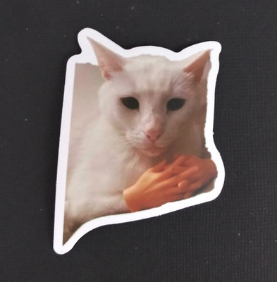 Cute Adorable Playful Kitty Cat Sticker 2.38'' x 1.75'' (AM)