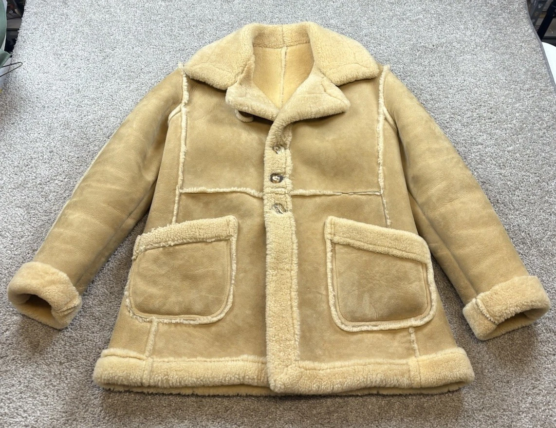 Vintage Buckboard Mens Jacket 40 Western Cowboy Rancher Sueded Leather 70s image 1