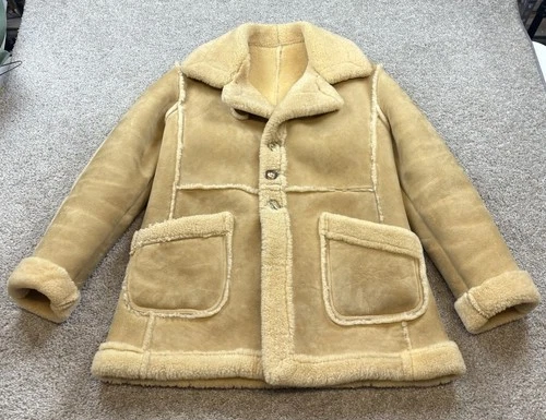 Vintage Buckboard Mens Jacket 40 Western Cowboy Rancher Sueded Leather 70s - product listing photo