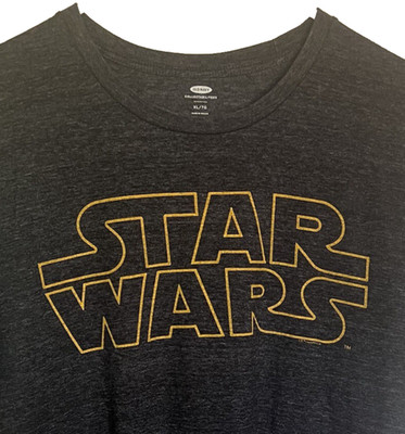 Old Navy Star Wars Men s Shirt Size XL Collectibles T-shirt Black Sci Fi