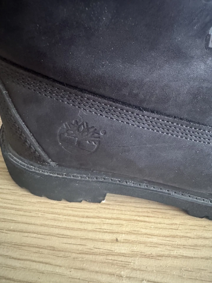 Timberland Premium 6-Inch Women's Waterproof Boots Black Nubuck Size UK 3.5, photo 3 of 5