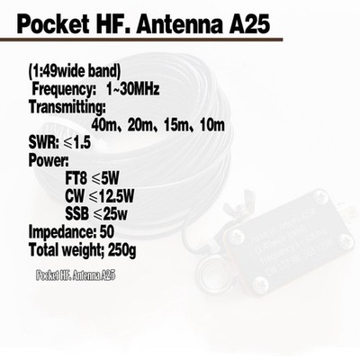 A25 Pocket HF für Low Power Betrieb im CW und SSB