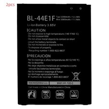 2 x Batería Li-ion Nueva Para LG V20 LG H910 H918 V995 LS997 BL-44E1F 3.82V 3200mAh