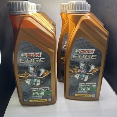 Castrol EDGE Supercar 10w-60, 1L Pack Of 6! Total 6 Liters