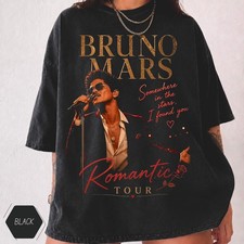 Bruno Mars Romantic Tour 2026 Concert Somewhere in the Stars Gifts T-Shirt