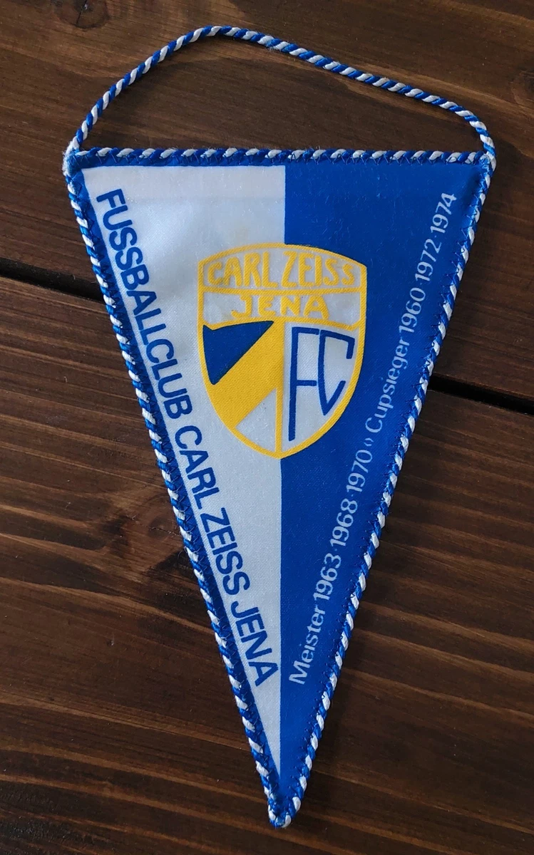Fanion Vintage Carl Zeiss Jena FC - Football - RDA (Allemagne De L'Est) - Collection