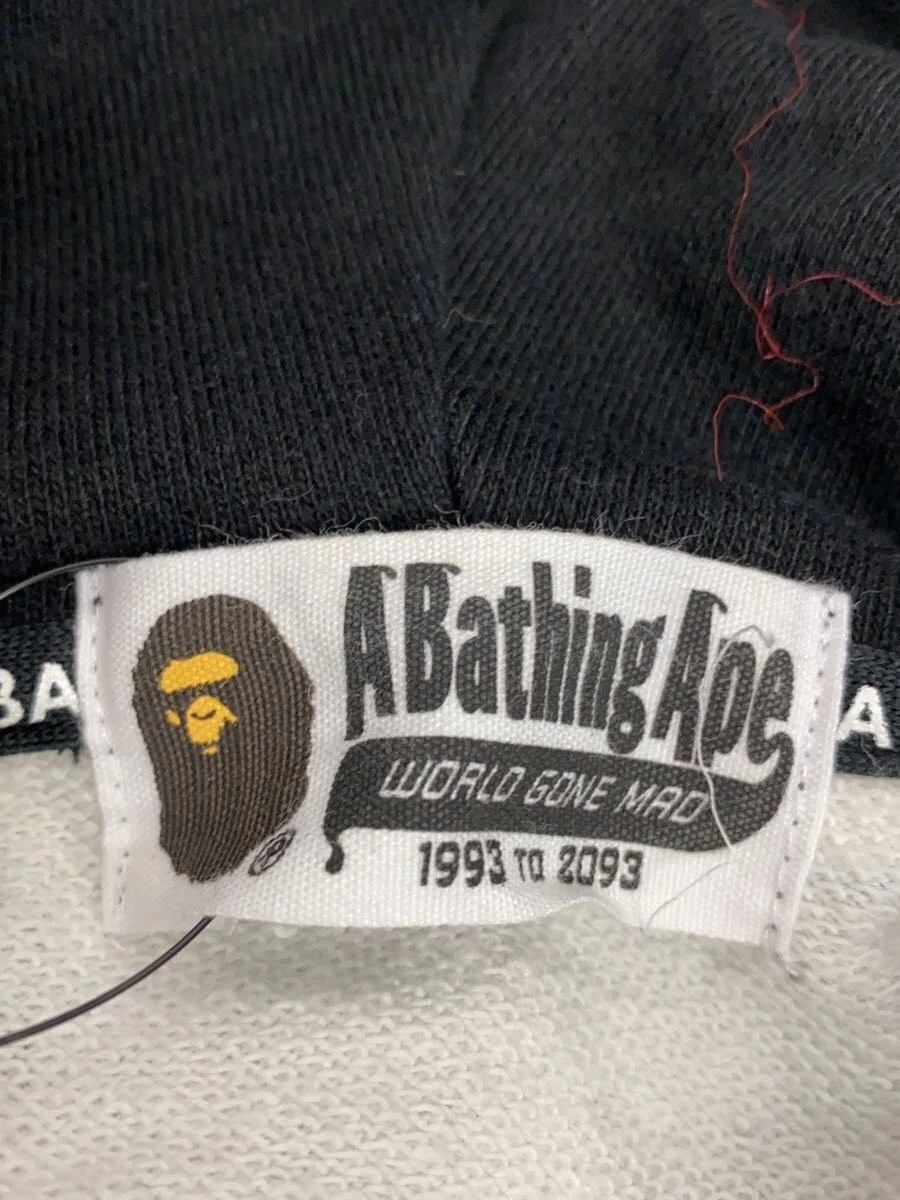 A BATHING APE (BAPE) FELPA CON CAPPUCCIO A BATHING APE COTONE NERA all over 001PPG302507X