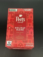 Lot of 40 Peet's 2025 Holiday Blend Dark Roast Coffee K-Cups 4 boxes of 10 